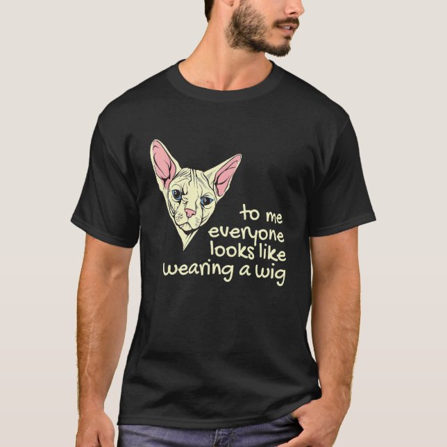 Camiseta Egyptian Sphynx Cat Hairless Cat (Anverso)