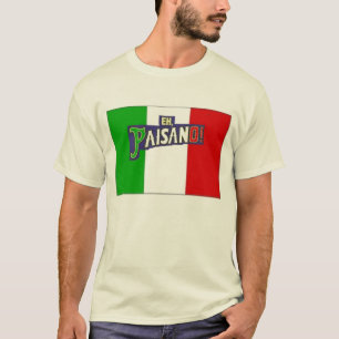 Camiseta Eh bandera de Paisano w/Italian