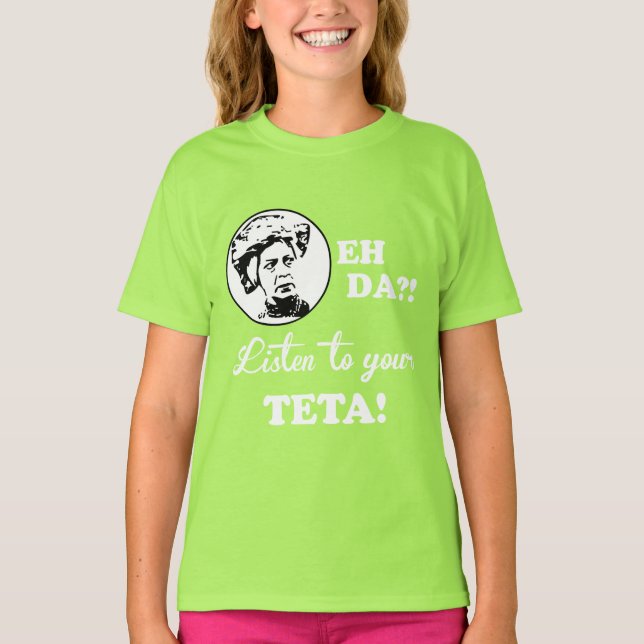 Camiseta ¡¿EH DA?! ¡Escuche su TETA! (Anverso)