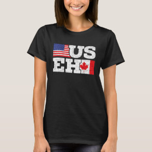 Camiseta EH de EE. UU. Canadá Estados Unidos Bandera Hoja d