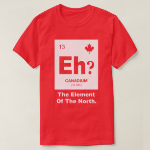 Camiseta ¿Eh? Elemento canadiense de Canadá