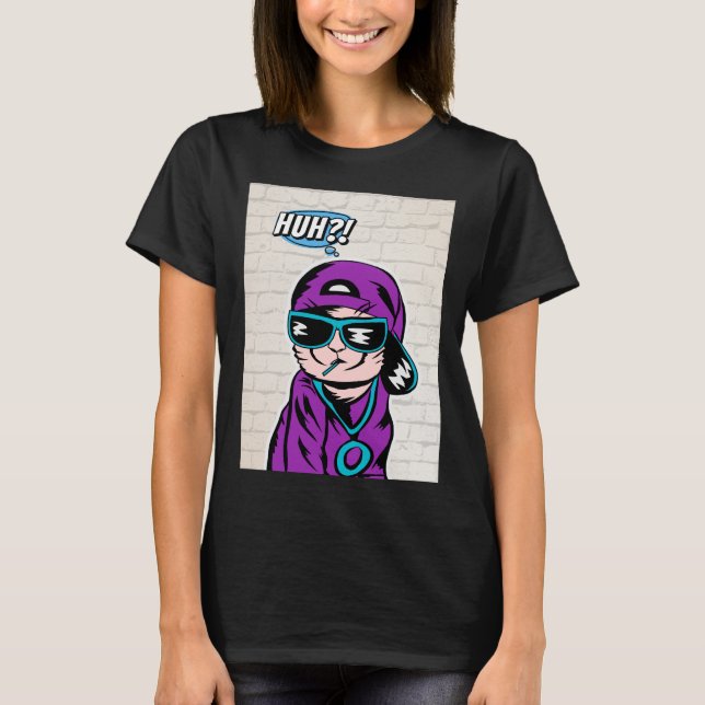 Camiseta ¿eh? preguntas de gatos (Anverso)