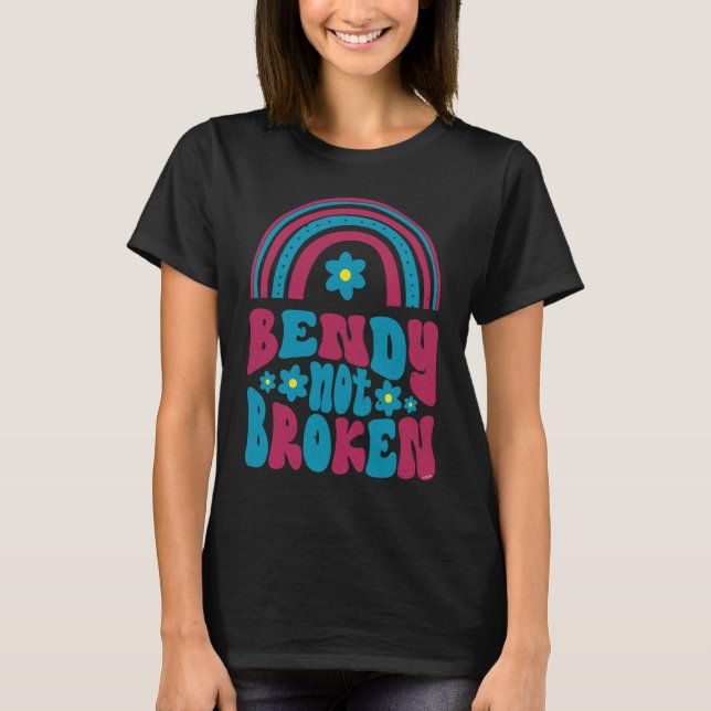 Camiseta Ehlers Danlos Awareness Bendy Not Broken (Anverso)