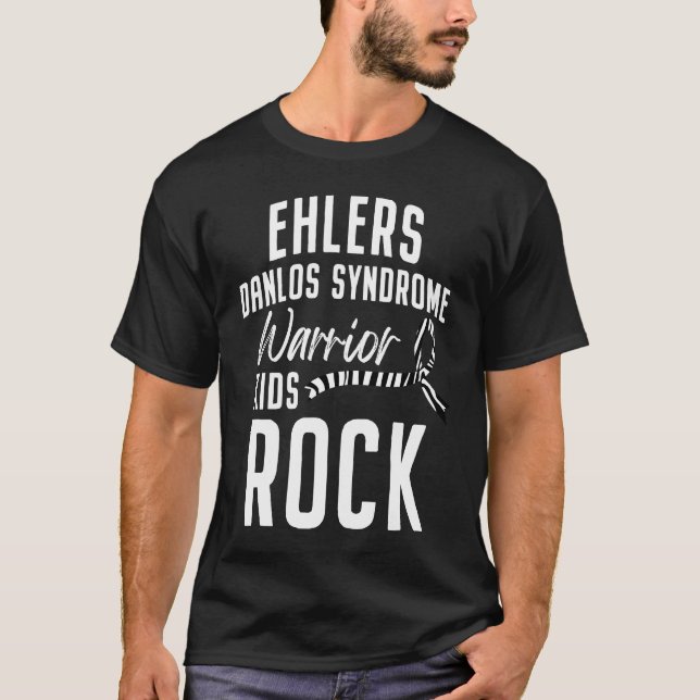 Camiseta Ehlers Danlos Syndrome Awareness Rock Warrior Surv (Anverso)