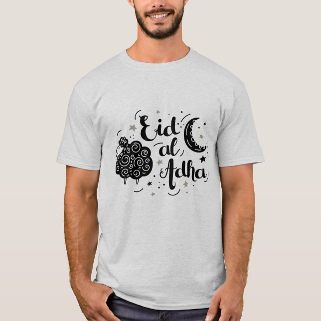 Camiseta eid adha mubarak para todos los musulmanes del mun (Anverso)
