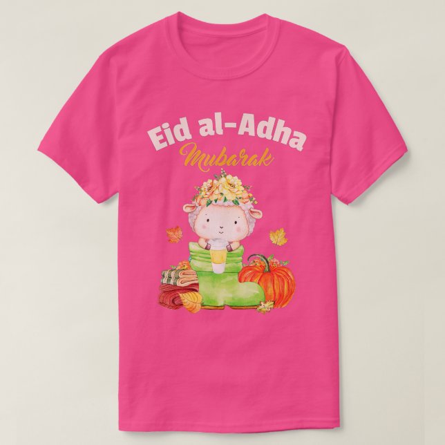 Camiseta Eid Al Adha Eid Mubarak Feliz Día de Eid Musulmán  (Diseño del anverso)