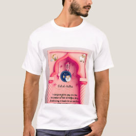 Camiseta Eid Al-Adha en rosa — Un toque artístico alegre