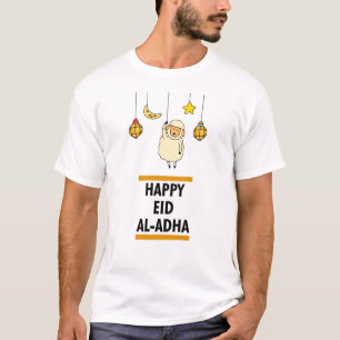 Camiseta Eid al-Adha islámico feliz Mubarak