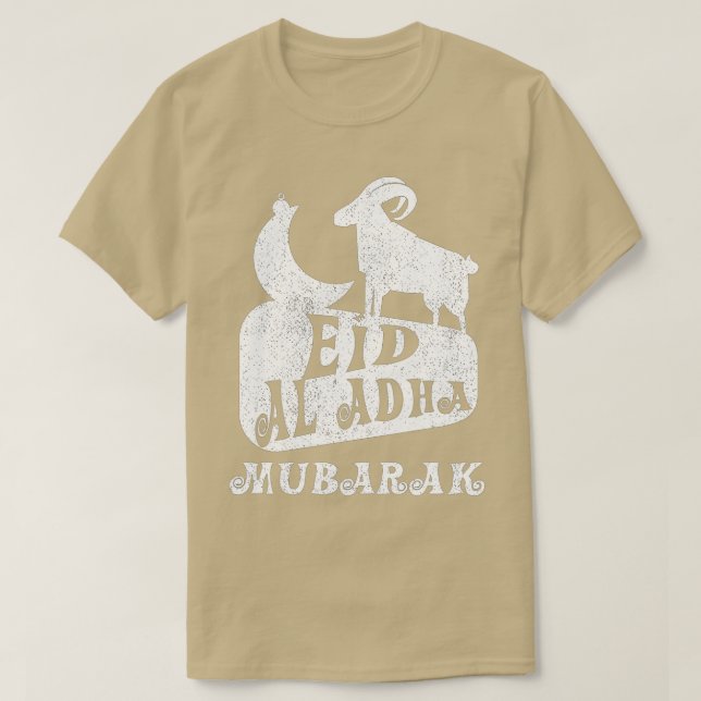 Camiseta Eid Al-Adha Mubarak Musulmanes Hermanos Y Hermanas (Diseño del anverso)