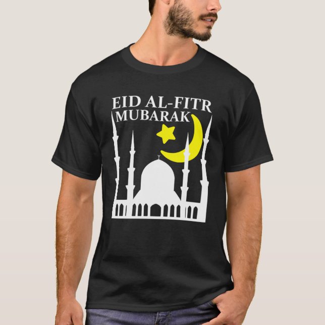 Camiseta Eid Al Fitr Mubarak 2023 Happy Eid For Muslim Eid  (Anverso)