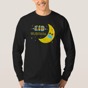 Camiseta Eid Kid 2022 Mask Muslim Clothing Eid Mubarak