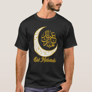Camiseta Eid Mubarak Eid Al Fitr Media Luna Árabe Calli