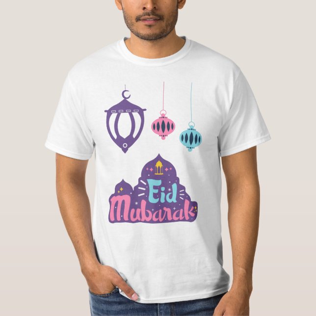 Camiseta Eid Mubarak - Feliz y bendito Eid (Anverso)