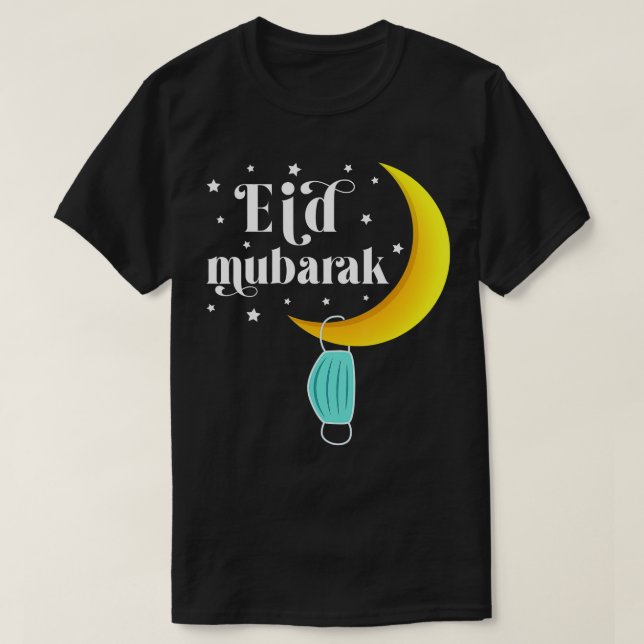Camiseta Eid Mubarak Funny Eid 2023 Mask Muslim Clothing Ei (Diseño del anverso)