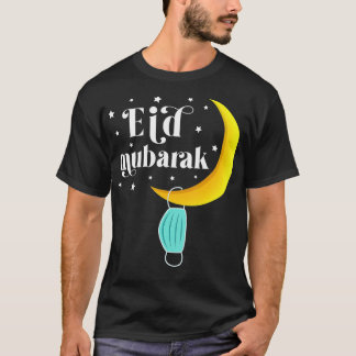 Camiseta Eid Mubarak Funny Eid 2023 Mask Muslim Clothing Ei