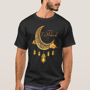 Camiseta Eid Mubarak Moon Arabic Eid Alfitr