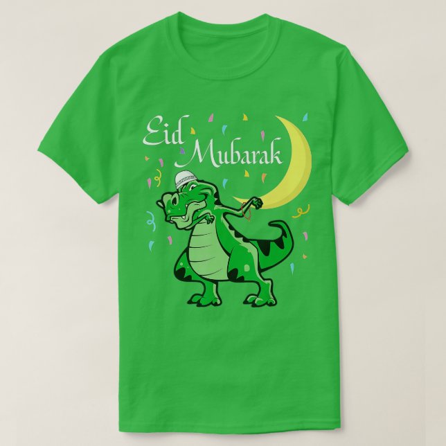 Camiseta Eid Mubarak Musulmanes Niños De La Ropa Eid Al Fit (Diseño del anverso)