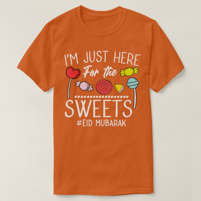 Camiseta Eid Mubarak Niños divertidos felices Eid Al Fitr E (Diseño del anverso)