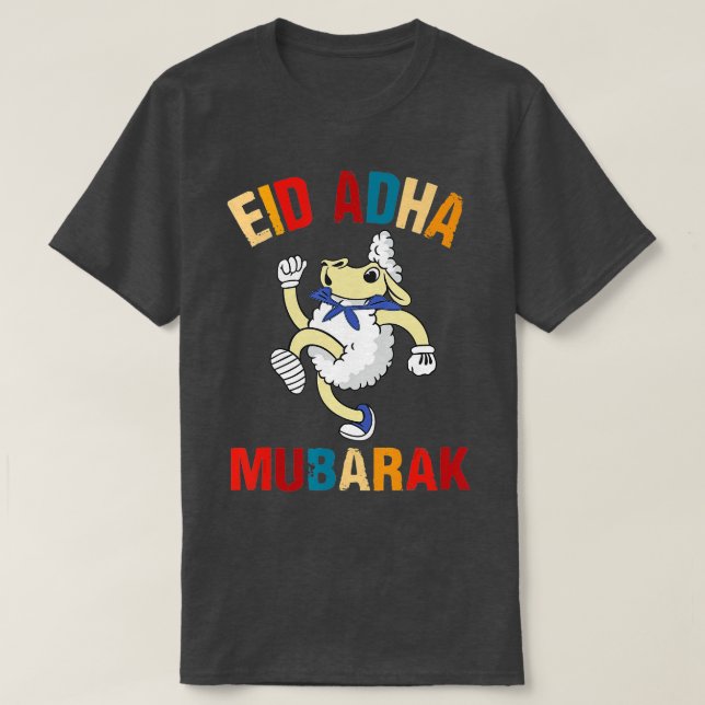 Camiseta Eid Mubarak para los musulmanes estadounidenses Ei (Diseño del anverso)