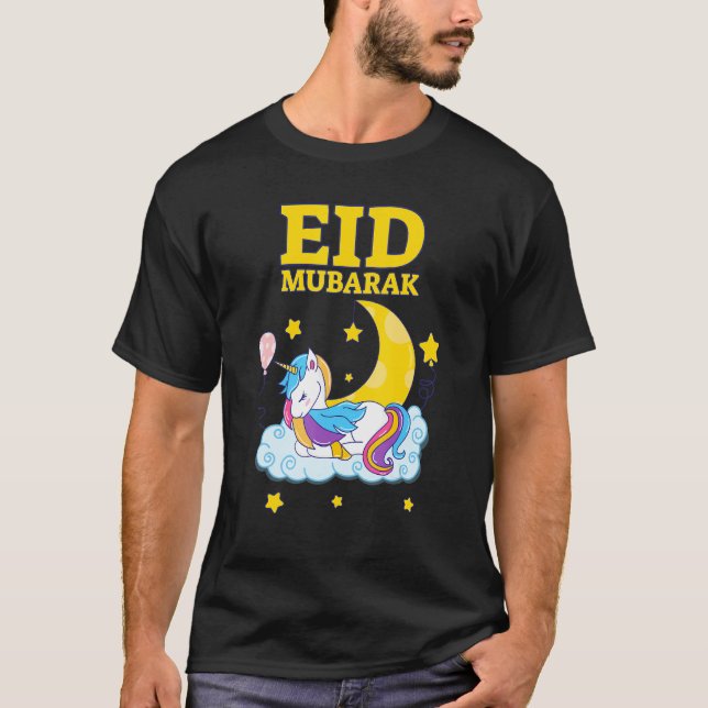 Camiseta Eid Mubarak Present for kids Mom Girls Eid Mubarak (Anverso)