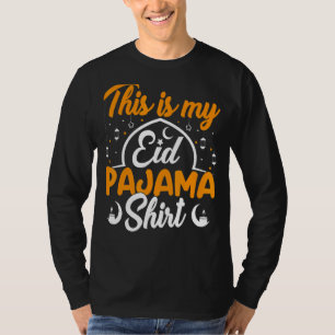 Camiseta Eid Pajama Feliz Eid Mubarak Al Musulmán Al Fitr A