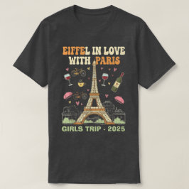 Camiseta Eiffel enamorado - Personalizado Paris Trip Tee