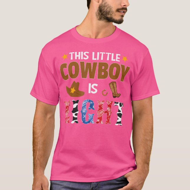 Camiseta Eight Year Old Cowboy 8Th Birthday Party Western R (Anverso)