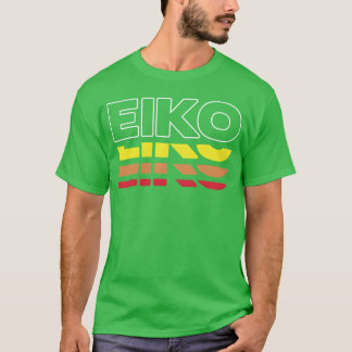 Camiseta Eiko nombre divertido vintage puesta de sol Eiko v
