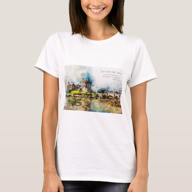 Camiseta Eilean Donan Castle Aquarell (Anverso)