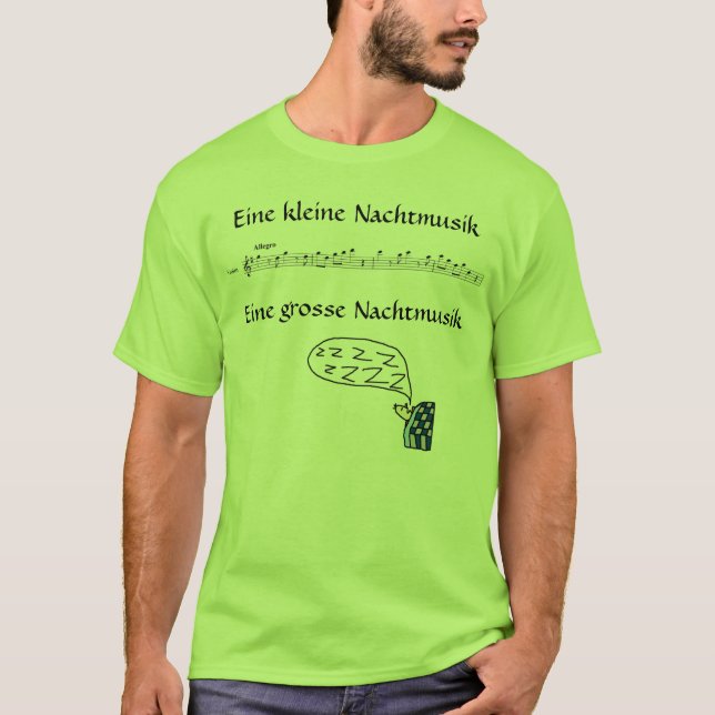 Camiseta Eine kleine Nachtmusik, grosse Nachtmusik - s de (Anverso)