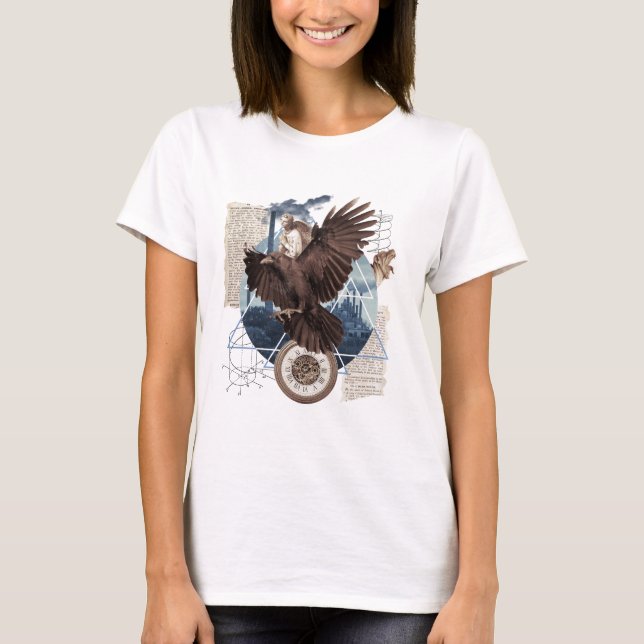 Camiseta Eine schöne Collage mit Adler    (Anverso)