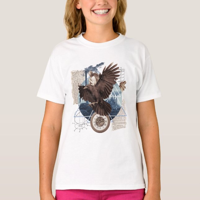 Camiseta Eine schöne Collage mit Adler     (Anverso)