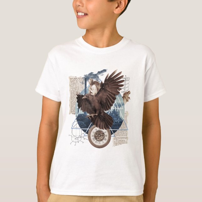 Camiseta Eine schöne Collage mit Adler        (Anverso)