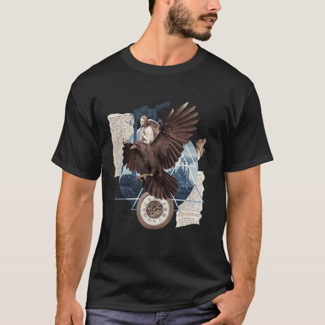 Camiseta Eine schöne Collage mit Adler  (Anverso)