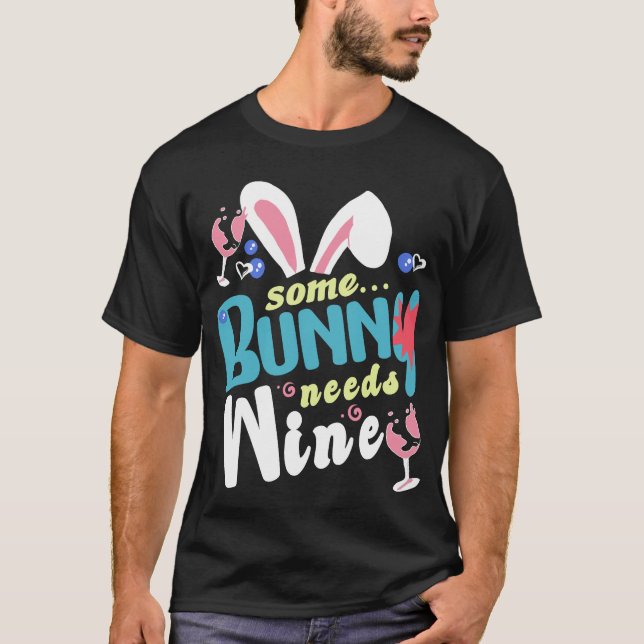 Camiseta einige hasen brauchen wein (Anverso)