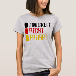 Camiseta Einigkeit Recht Freiheit Alemania Motto