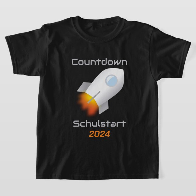 Camiseta Einschulung - Countdown Schulstart - Rakete 1 | (Distribución)