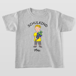Camiseta Einschulung Schulkind - Junge mit Schultüte 1 |