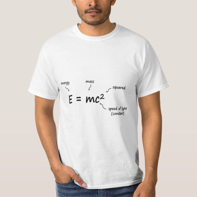Camiseta einstein equation e=mc2 (Anverso)