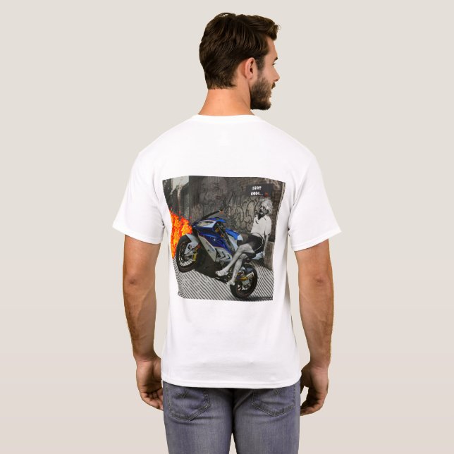 Camiseta Einstein Gone Wild (Reverso completo)