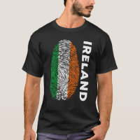 Eire Fingerprint St Patrick's Day Bandera Irlandes