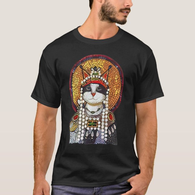 Camiseta Eirene, Emperador Bizantino, Gato Imperio Bizantin (Anverso)