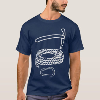 Camiseta Eisspitzhacke Climbing Rope Ice Climber