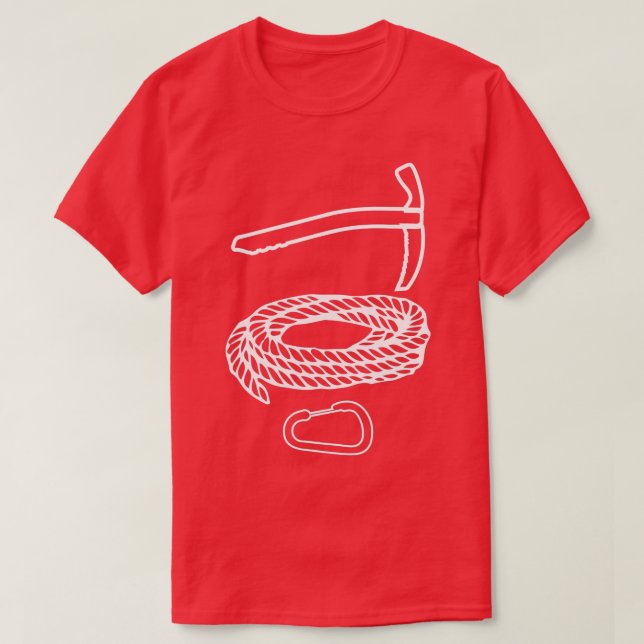 Camiseta Eisspitzhacke Climbing Rope Ice Climber 2 (Diseño del anverso)