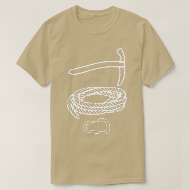 Camiseta Eisspitzhacke Climbing Rope Ice Climber 3 (Diseño del anverso)