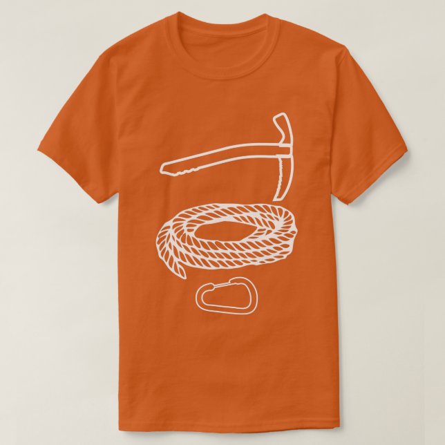 Camiseta Eisspitzhacke Climbing Rope Ice Climber 4 (Diseño del anverso)