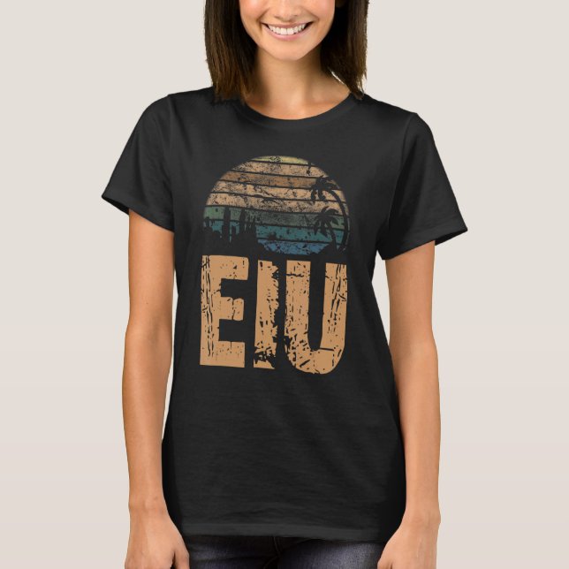 Camiseta EIU Vintage Sunset Trastornado (Anverso)