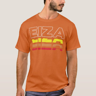 Camiseta Eiza Nombre Divertido Vintage Atardecer Eiza chica