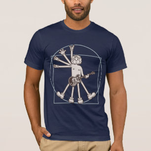 Camiseta Eje de balancín de Vitruvian del dibujo animado