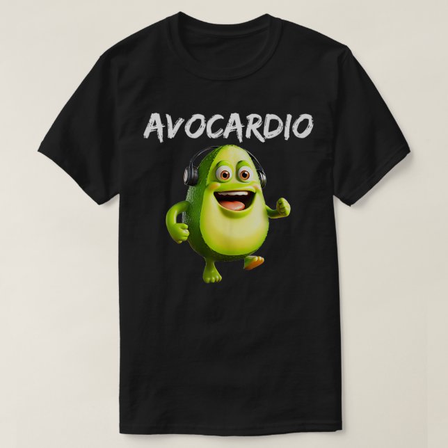 Camiseta Ejecución de aguacate dio Avocardio un juego de pa (Diseño del anverso)